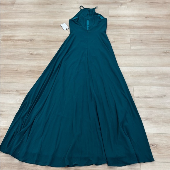 Lulus Halter Neck Maxi Dress NWT Size Small Fully Lined - Picture 7 of 11